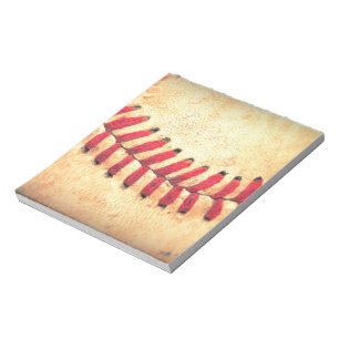 Vintage baseball ball notepad