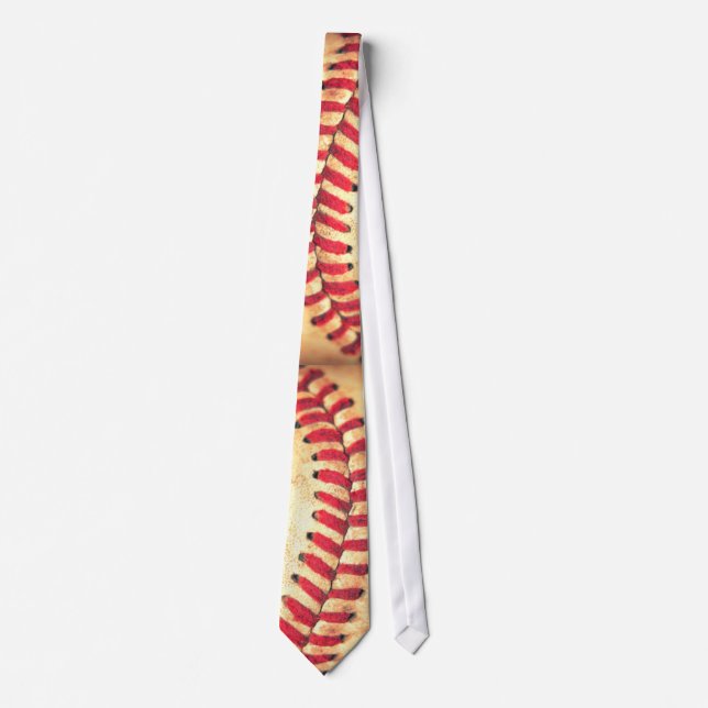 Vintage baseball ball tie (Front)
