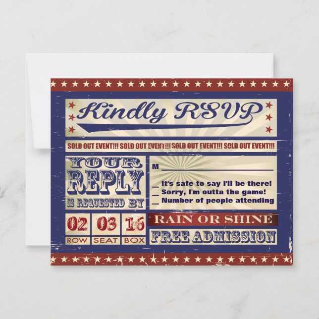 VINTAGE BASEBALL Bar Mitzvah Invitation (Front)