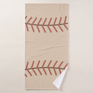 Vintage Baseball Bathroom Towel 