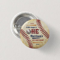 Vintage Baseball Boys 1st Birthday