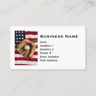 Vintage Baseball Business Card