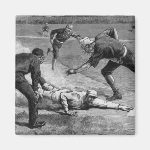 Vintage Baseball by Thure De Thulstrup, 1885 Magnet