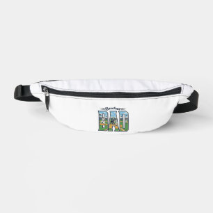 Vintage Baseball Dad Engraved Letter Shirt Design_ Bum Bags