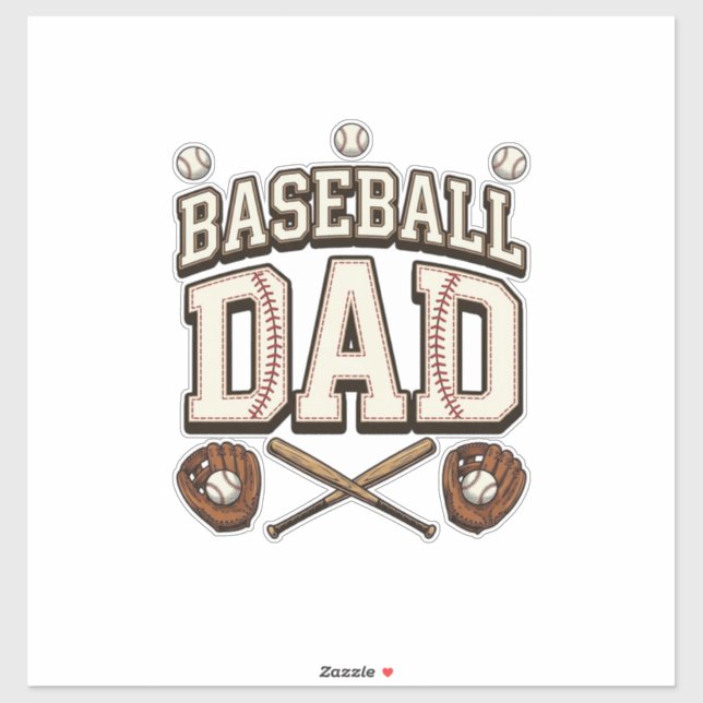 Vintage Baseball Dad Father’s Day (Sheet)