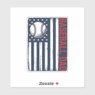 Vintage Baseball Dad Flag Shirt Design_1
