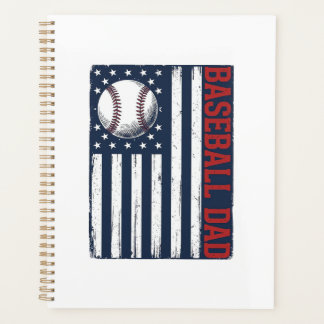 Vintage Baseball Dad Flag Shirt Design_1 Planner