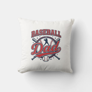 Vintage Baseball Dad Shirt Design_1 Cushion