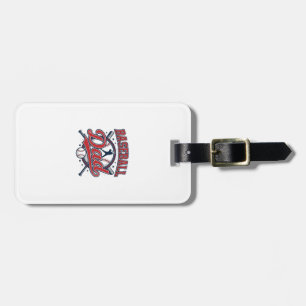 Vintage Baseball Dad Shirt Design_1 Luggage Tag