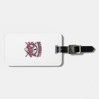 Vintage Baseball Dad Shirt Design_1 Luggage Tag