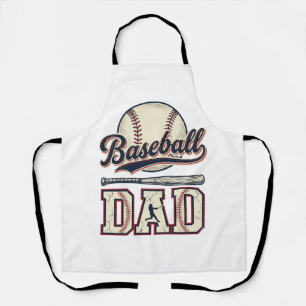 Vintage Baseball Dad Vector Shirt Design_1 Apron
