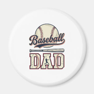 Vintage Baseball Dad Vector Shirt Design_1 Magnet