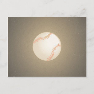 Vintage Baseball Design. Sport Pattern Postcard