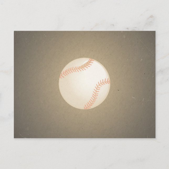 Vintage Baseball Design. Sport Pattern Postcard (Front)
