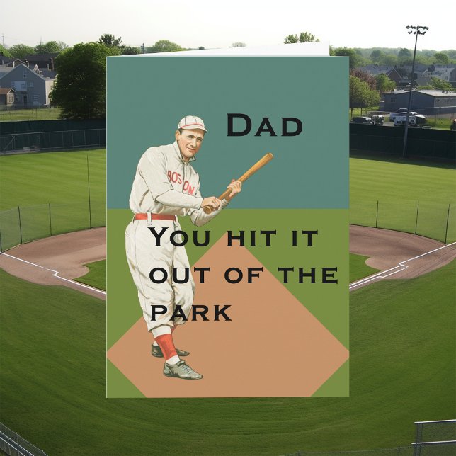 Vintage Baseball Father's Day Card (Creator Uploaded)