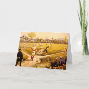 Vintage Baseball Game Card