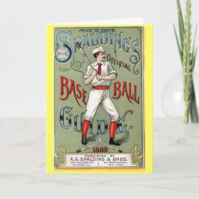 Vintage Baseball Guide Card (Front)