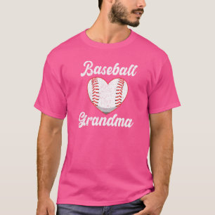 Vintage Baseball Heart Grandma T-Shirt