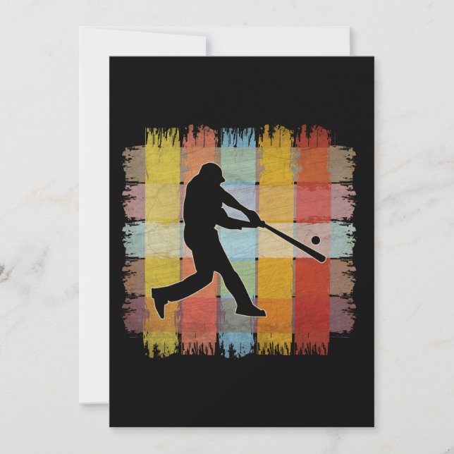 Vintage Baseball Invitation (Front)