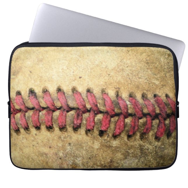 Vintage Baseball Laptop Sleeve (Front)