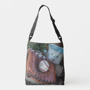 Vintage Baseball Mit and Ball Baseball  Glove Amer Crossbody Bag