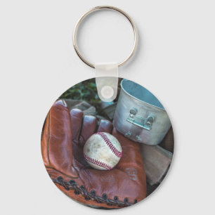 Vintage Baseball Mit and Ball Baseball  Glove Amer Key Ring