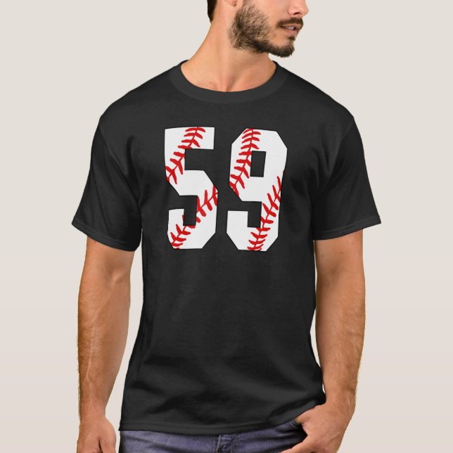 Vintage Baseball Mum  59 Jersey Baseball Favourite T-Shirt (Front)