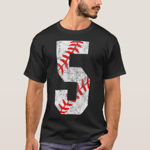 Vintage Baseball Mum 5 Jersey Baseball Favourite P T-Shirt