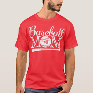 Vintage Baseball Mum 8 Favourite Player Biggest Fa T-Shirt