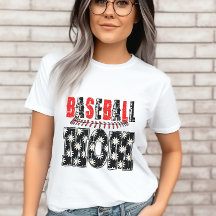 Vintage Baseball Mum-Distressed Floral Pattern