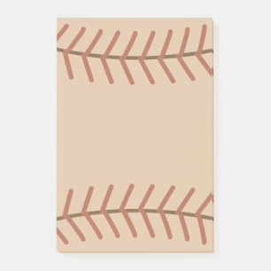 Vintage Baseball Notepad Post It Notes