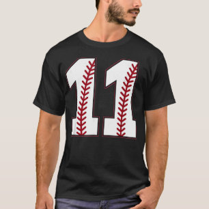 Vintage Baseball Number 11 Jersey Retro Sports T-Shirt