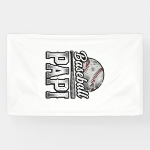 Vintage Baseball Papi Distressed Dad Shirt Design_ Banner