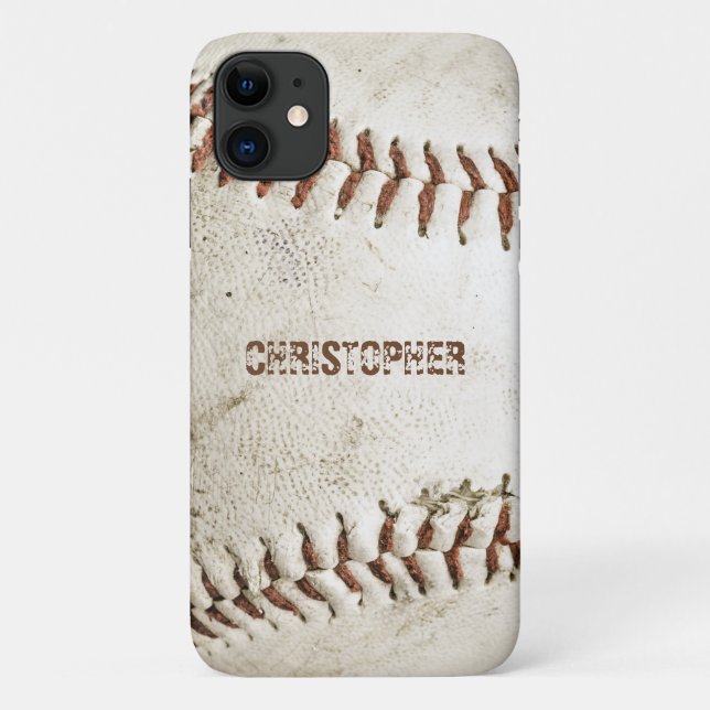 Vintage Baseball Personalised Case-Mate iPhone Case (Back)