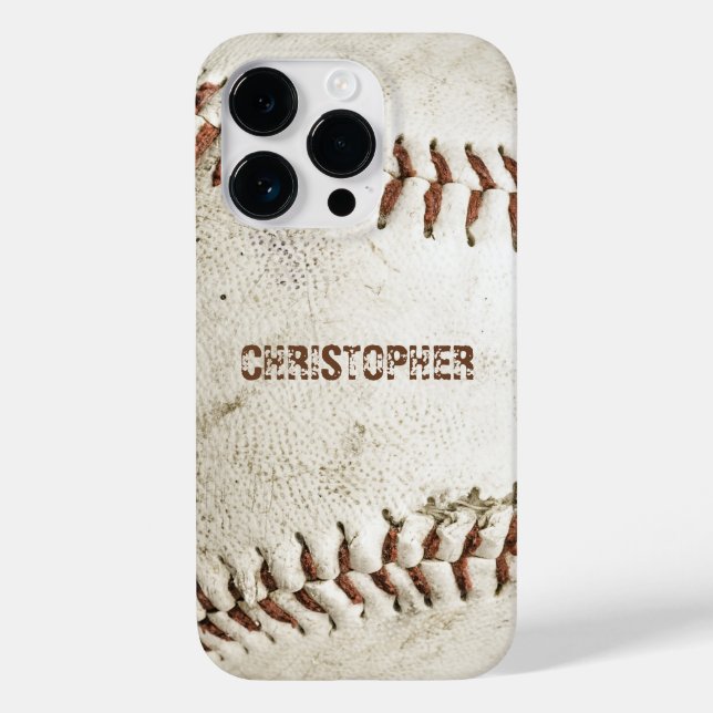 Vintage Baseball Personalised Case-Mate iPhone Case (Back)