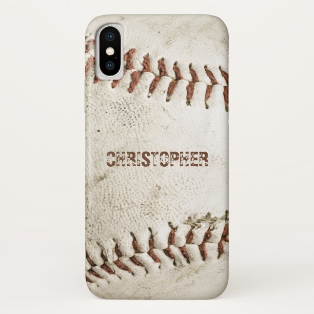 Vintage Baseball Personalised Case-Mate iPhone Case (Back)