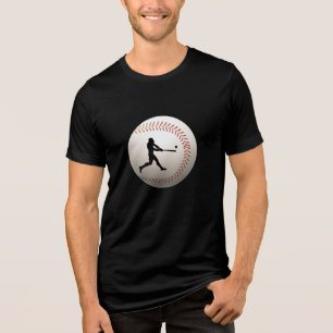 Vintage Baseball Player T-Shirt Tri-Blend Shirt