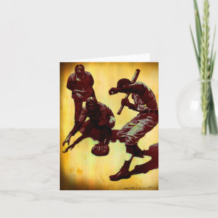 Vintage Baseball Players Note Card