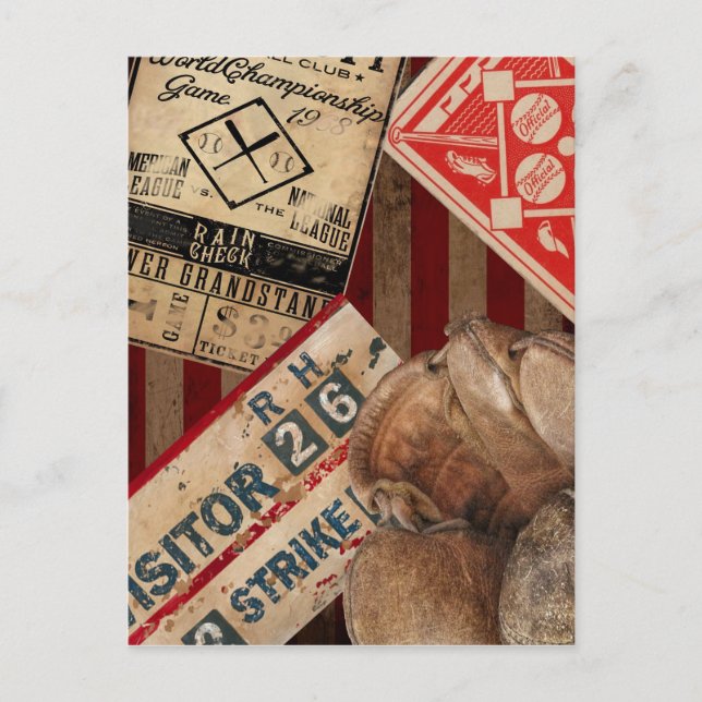 Vintage Baseball Postcard (Front)