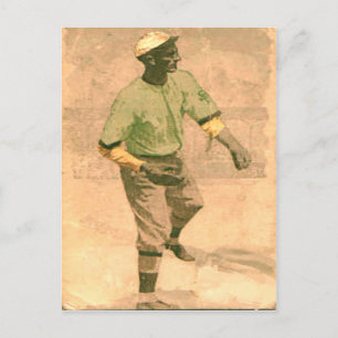 Vintage Baseball Postcard In Cool Style