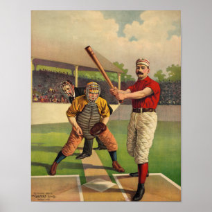 Vintage Baseball Poster