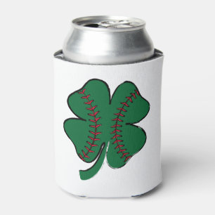 Vintage Baseball Shamrock St Patrick's Day Can Cooler