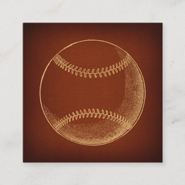 Vintage Baseball Sports Art Enclosure Card (Front)