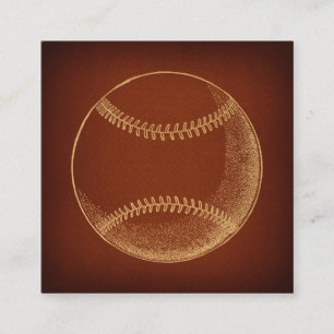 Vintage Baseball Sports Art Enclosure Card