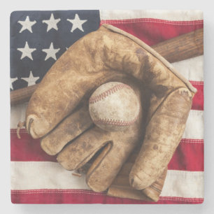 Vintage Baseball Stone Coaster