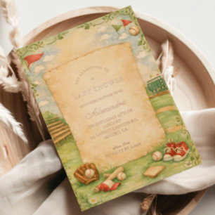 Vintage Baseball Storybook Baby Shower