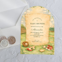 Vintage Baseball Storybook Baby Shower
