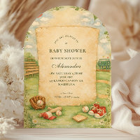 Vintage Baseball Storybook Baby Shower