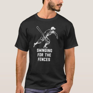 Vintage Baseball Swinging For The Fences Batter Gi T-Shirt