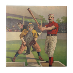 Vintage Baseball Tile